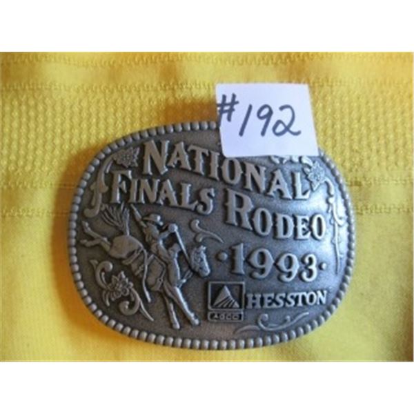 1993 NATIONAL FINALS RODEO BELT BUCKLE