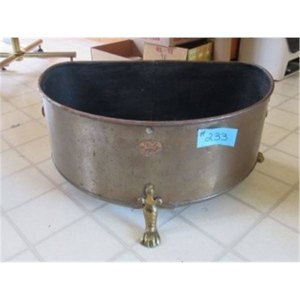 LISTER METAL TUB ON BALL & CLAW BRASS LEGS