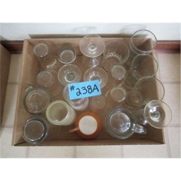 BOX WITH ASSORTED GLASSES