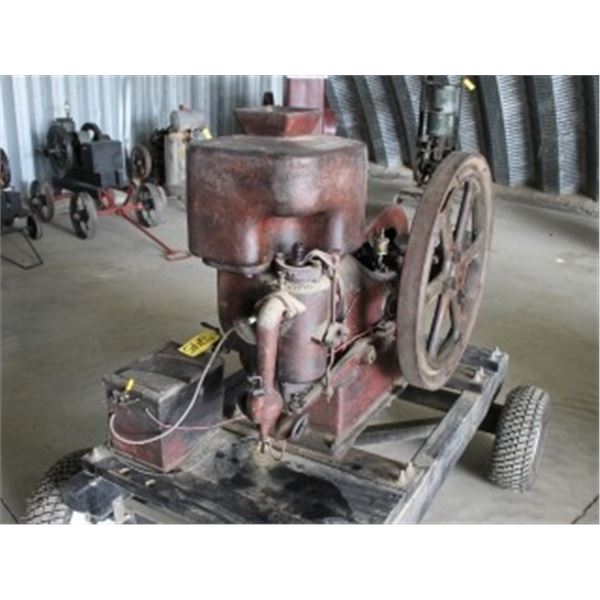 MASSEY HARRIS 4.5 HP; VERY ORIGINAL; ON CART; C/W BELT PULLEY