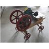 Image 5 : STA-RITE 1 - 1.5 HP C/W DONUT FLYWHEELS; MADE IN 1911; ON CART