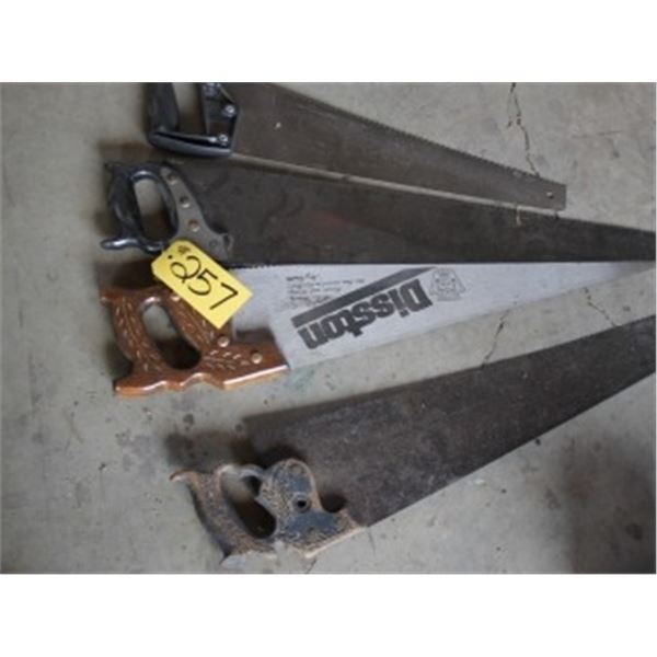 BUNDLE OF 4 HAND SAWS