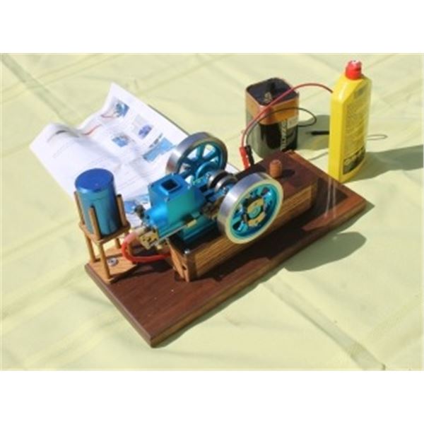 HOME BUILT SINGLE CYLINDER STATIONARY ENGINE (SCALED DOWN)