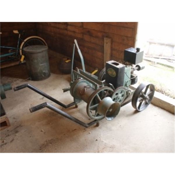 NOVA ROLLER BEARING ENGINE WINCH ON CART