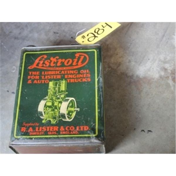 LISTER OIL COLLECTOR TIN