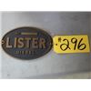 Image 1 : LISTER DIESEL METAL EMBLEM PLAQUE