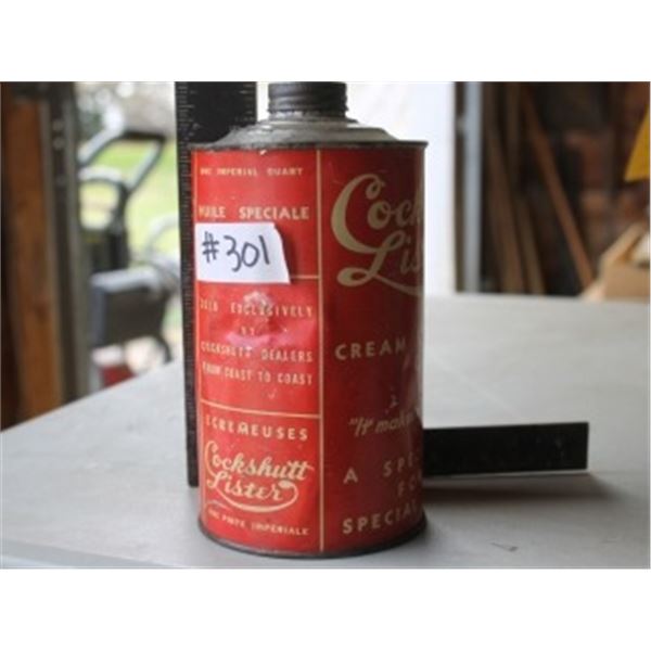 COCKSHUTT LISTER COLLECTOR TIN