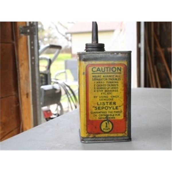 LISTER SEPOYLE SEPARATOR OIL COLLECTOR TIN