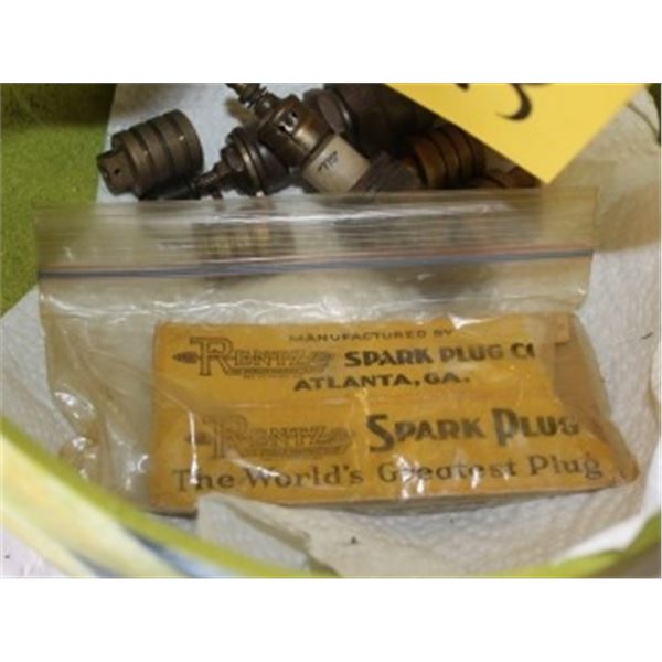 BOWL WITH ASSORTED SPARK PLUGS