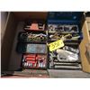 Image 2 : BOX WITH SOCKETS, WRENCHES, PROPANE TORCH ATTACHMENTS
