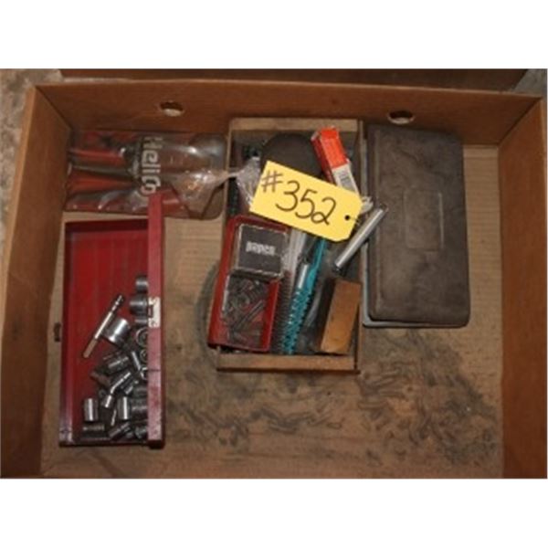 BOX WITH ASSORTED SOCKETS