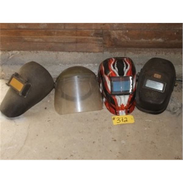 4 WELDING/GRINDING HELMETS