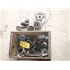 Image 1 : BOX OF PULLEYS, MISC PARTS