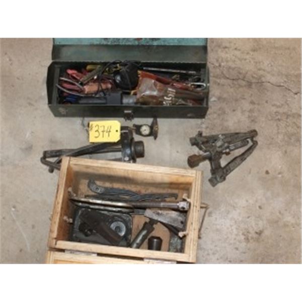 2 BOXES OF WRENCHES, PULLERS
