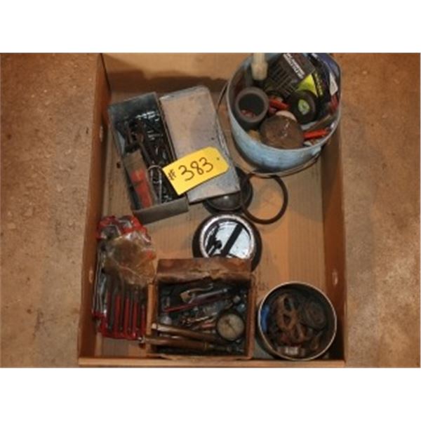 BOX OF ALLEN WRENCHES, AIR ACCESSORIES, JIGSAW BLADES