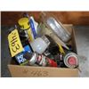 Image 1 : (LOT 463 & 464) BOX OF BRAKE CLEANER, TOOLS, BOTTLES, HAMMER, TORQUE WRENCH, ELECTRIC DRILL