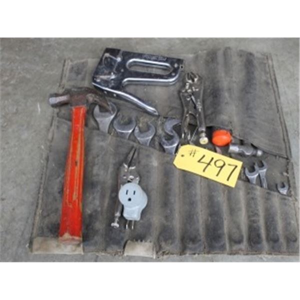 WRENCHES, HAMMER, STAPLER, VISE GRIPS