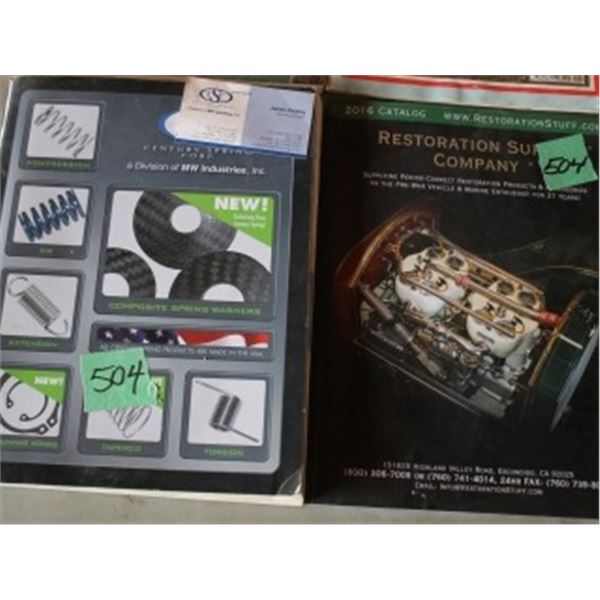 2 SERVICE MANUALS & STATIONARY BOOKS