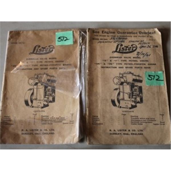 4 LISTER REPAIR MANUALS