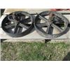 Image 1 : 2 - 13" BLACK WHEELS