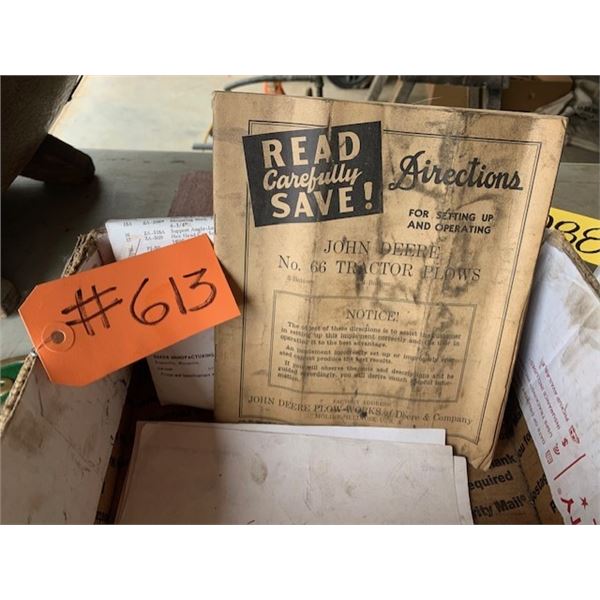 JOHN DEERE NO 66 MANUAL