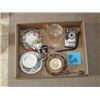Image 1 : BOX WITH CUPS & SAUCERS, A&W MUG, MAGNIFYING GLASS, CAMERA