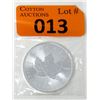 Image 1 : 1 Oz .9999 Fine Silver 2020 Canada Maple Leaf Coin