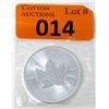 Image 1 : 1 Oz .9999 Fine Silver 2020 Canada Maple Leaf Coin