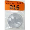 Image 1 : 1 Oz .9999 Fine Silver 2021 Canada Maple Leaf Coin