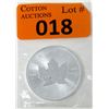 Image 1 : 1 Oz .9999 Fine Silver 2021 Canada Maple Leaf Coin