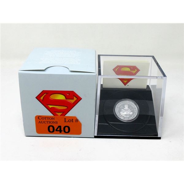 2013 Canadian .9999 Silver "Superman" $10 Coin