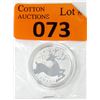 Image 1 : 2012 Canada Fine Silver $20 for $20 Reindeer Coin