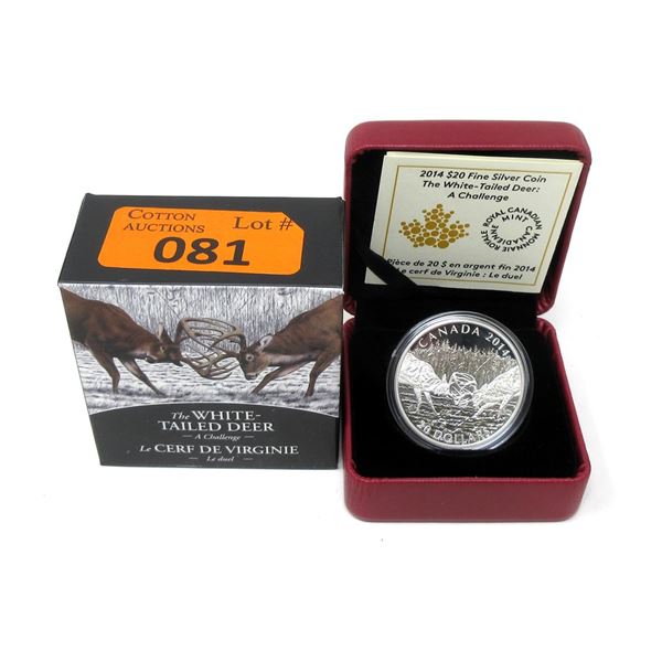 2014 .9999 Fine Silver Canadian $20 Coin