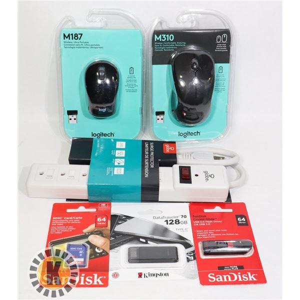 BAG OF NEW ELECTRONICS INCLUDING