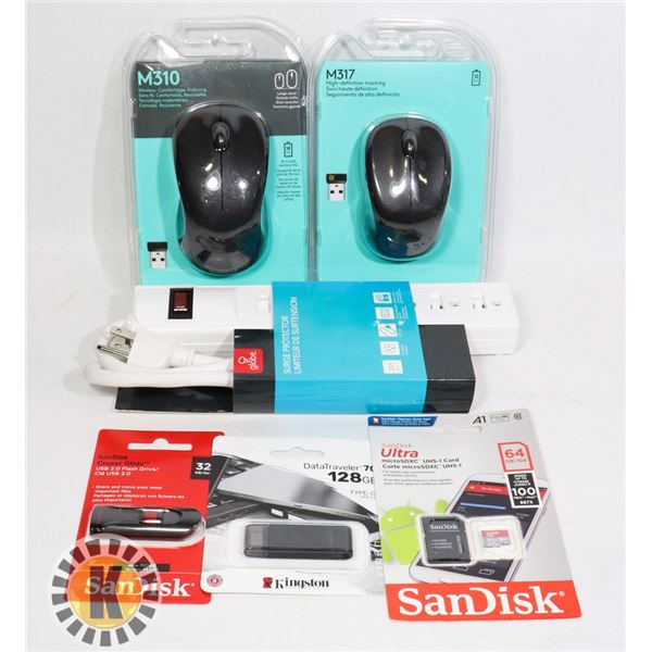 BAG OF NEW ELECTRONICS INCLUDING