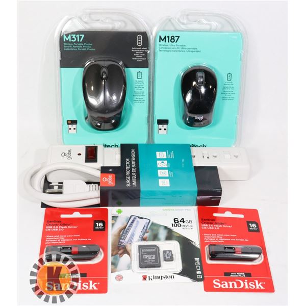 BAG OF NEW ELECTRONICS INCLUDING