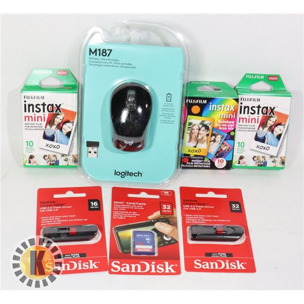 BAG OF NEW ELECTRONICS INCLUDING