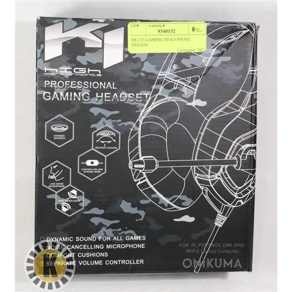 MULTI GAMING HEAD PHONE SYSTEM