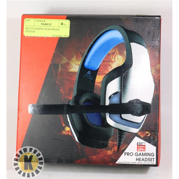 MULTI GAMING HEAD PHONE SYSTEM