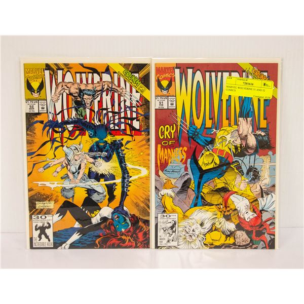 MARVEL WOLVERINE 51 AND 52 COMICS