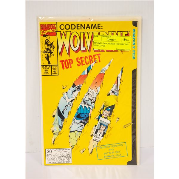 MARVEL WOLVERINE 50 COMIC DIE CUT COVER