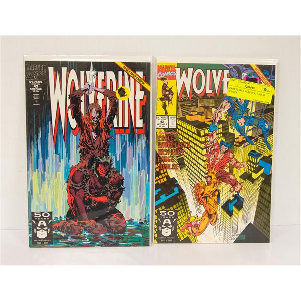 MARVEL WOLVERINE 42 AND 43 COMICS