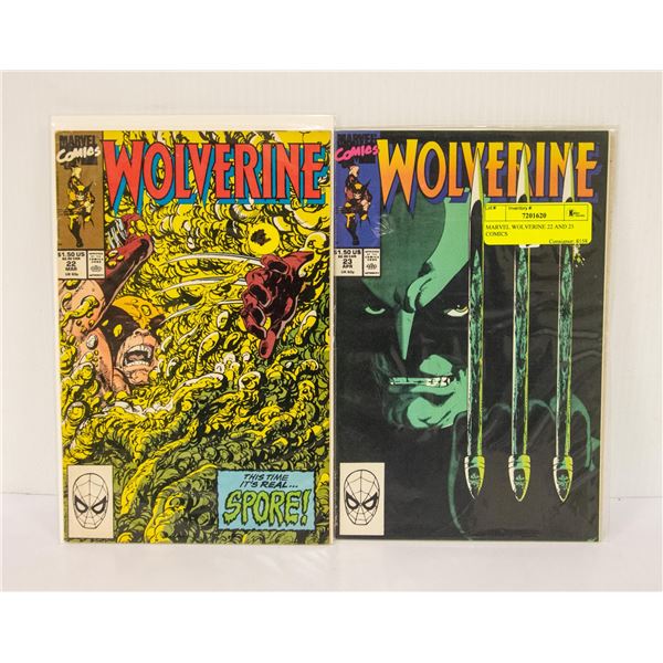 MARVEL WOLVERINE 22 AND 23 COMICS