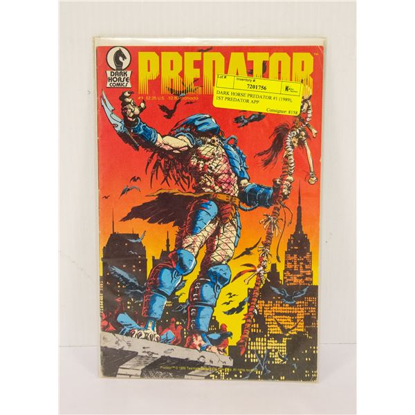 DARK HORSE PREDATOR #1 (1989), 1ST PREDATOR APP