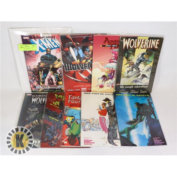 9 GRAPHIC NOVELS INCLUDES WOLVERINE AND KEY
