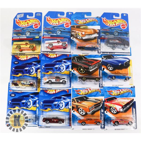 HOTWHEELS ASSORTED BAG OF 12
