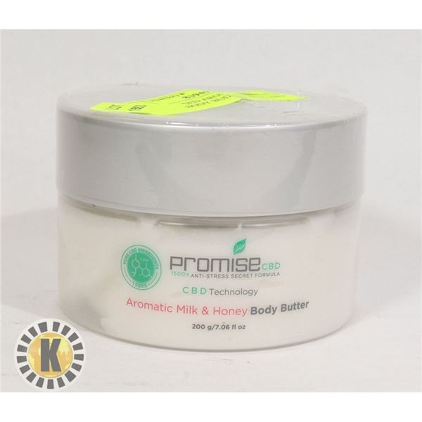 CBD INFUSED AROMATIC MILK AND HONEY BODY BUTTER