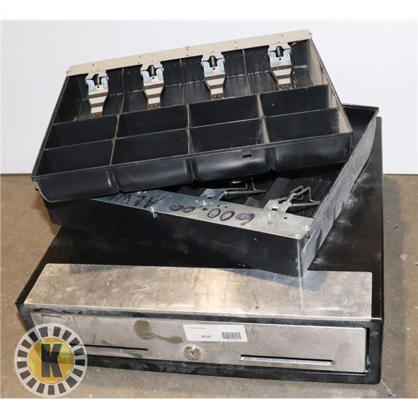 POS CASH DRAWER AND 2 CASH TRAYS