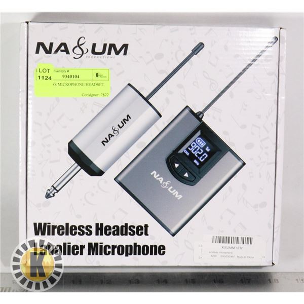 WIRELESS MICROPHONE HEADSET