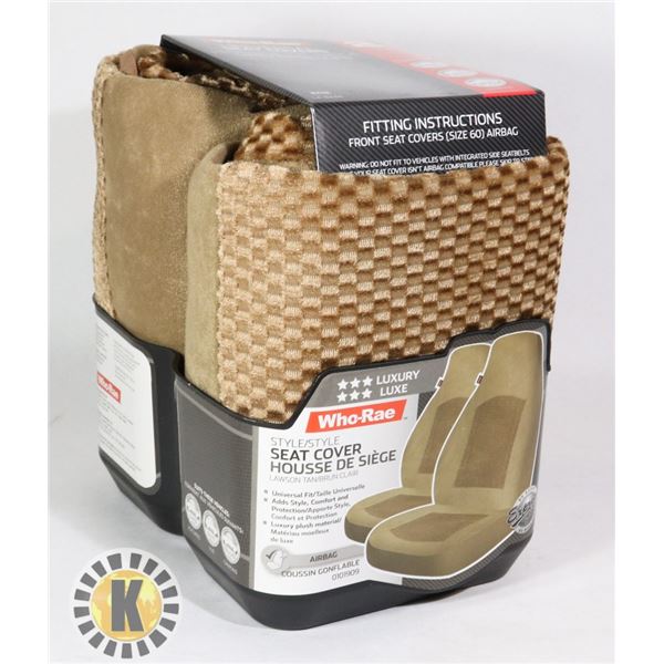 FRONT SEAT SET OF WHO-RAE SEAT COVERS